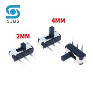 MSK-12D19 직각 PCB 패널 수평 슬라이드 스위치 전원 미니 소형 미니 소형어처 토글 G2 1P2T  3 핀 DIP  로