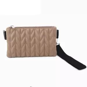 퀼팅 클러치백 클러치 가방 크로스 스트랩 베이지