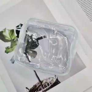 방수 화이트 투명 소형 파우치 PVC 여행용파우치