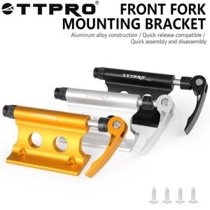 퀵릴리즈 포크 마운트 TTPOR 자전거 앞 스탠드 홀더 주차 보관 캐리어 고정 클램프