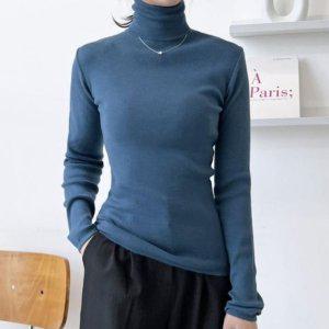 티 하프넥니트 니트목티 목티 여성용 반 니트