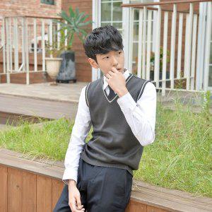 학생니트조끼 니트 교복 조끼 니트조끼 보풀방지