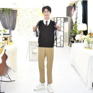 여자조끼 학생니트조끼 남자 니트 가디건 몰 빅