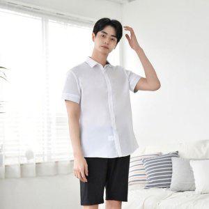 중학생 와이셔츠 남학생셔츠 교복 화이트 반팔