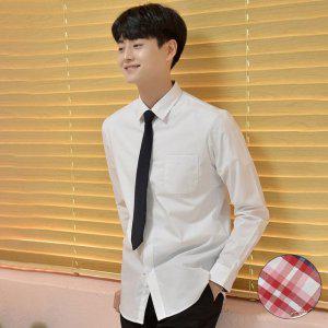 남성 빨강체크 화이트 남성셔츠 셔츠 몰 빅사이