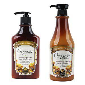 촉촉 편안한 올리브 케어 바디로션 1개 바디워시 1개