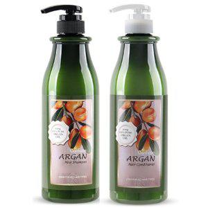 건조한 모발 위한 영양보습 아르간 샴푸 1개 린스 1개