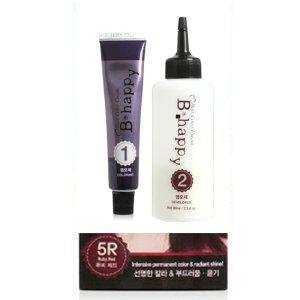 머리에 직접 짜서 바를 수 있는 크림 염색약 루비레드