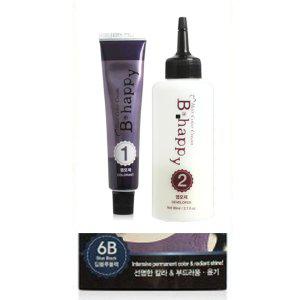 머리에 직접 짜서 바르는 크림타입 염색약 딥블루블랙