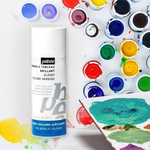 빼베오 유광 아크릴 스프레이 바니시 (400ml) 보조제 목재 가구 마감용 글로스