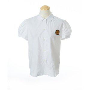 둥근카라 학생셔츠 화이트 와이셔츠 중학생 교복