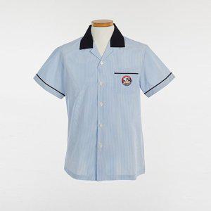 남학생셔츠 교복 배색카라 스트라이프 남자셔츠