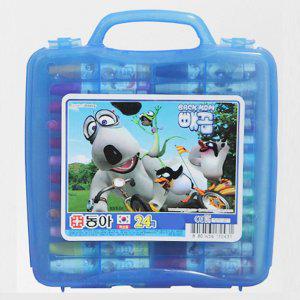 동아크레파스 24색 남 디자인랜덤 남아크레파스 빼꼼