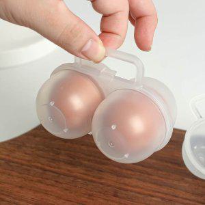 에그홀더 달걀 보관함 계란 휴대용 정리함 2구