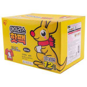 아이리스 붙이는핫팩 60매 파스형 낚시 캠핑 레포츠