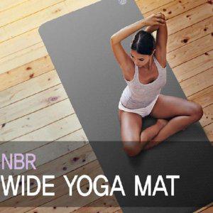 NBR 와이드 20mm 요가매트 다크그레이
