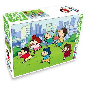 짱구는못말려 500pcs 직소 퍼즐 언덕 1P 그림 맞추기