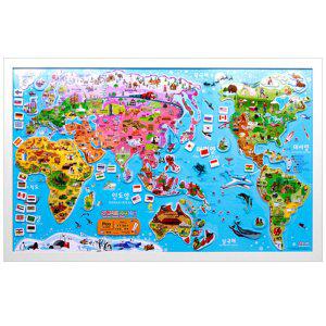 바니랜드 과학교구 세계지도 자석 퍼즐