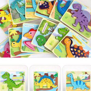 어린이장난감 나무퍼즐 어린이선물 공룡 교구 판