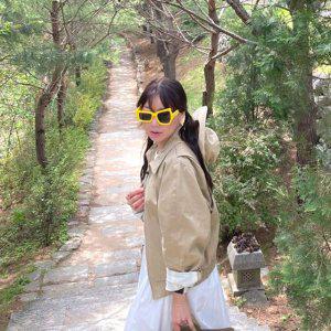 비대칭 선글라스 옐로우 파티안경 인싸템 눈알가리개
