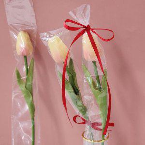 비닐 봉투 포장 긴 투명 폴리백 100P 소 택배 꽃 롱