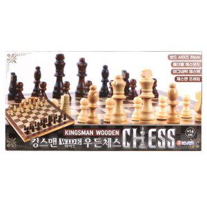 JMds 바니랜드 보드게임 킹스맨 와이드 우든 체스 (39cm)