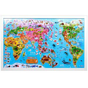 JMds 바니랜드 과학교구 세계지도 자석 퍼즐