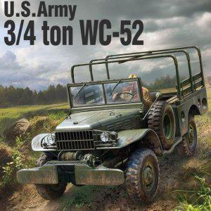 JMds 아카데미과학 프라모델 미육군 4분의 3 ton WC-52 군용트럭 (13564)