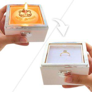 순식간에 변신하는 서프라이즈 반지 케이스 생일 특별한 마술 촛불