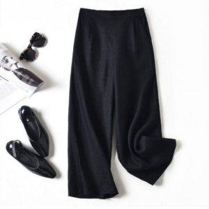 썸머 와이드 린넨 마바지 린넨바지 여성 통바지