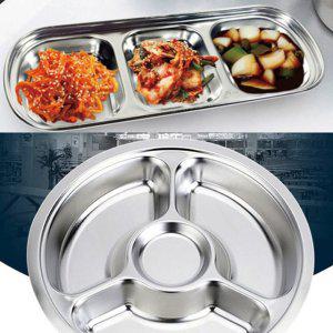 개인위생 식판 비대면 집콕 4구원형 3구반찬소