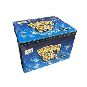 한통 중형 30개 폭죽 분수 세트 반짝이 슈퍼