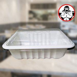 플라스틱 배달 밀봉 포장용기 백색 800개 실링용기