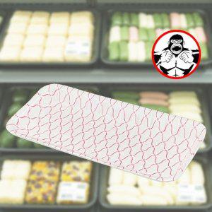 스티로폼 포장용기 적색 그물 무늬 1000개