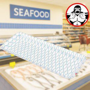 스티로폼 용기 시장 청색 그물 무늬 1000개