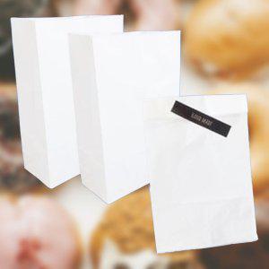 화이트 각대봉투 팝콘봉투 식품포장봉투 대형 100매