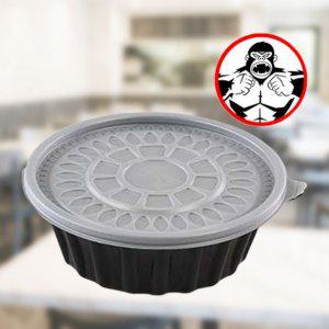 면요리 떡볶이 배달포장용기 소 검정 150개 튼튼한