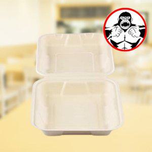 일체형 크라프트 펄프 포장 용기 200개 215 200 60mm