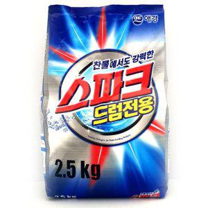 애경 스파크 드럼세탁기전용 가루세제 2.5kg 분말세제