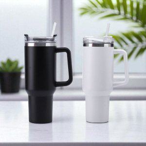 대용량 빨대 텀블러 1.2L 차량용 아이스 콜드 보냉컵