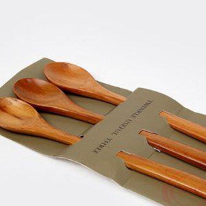 티스푼 숟가락 나무스푼 롱티스푼 디저트 스푼 3세트 EN45786
