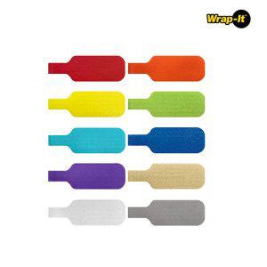 네임타이 표시태그 칼라 이름표 라벨형 네임택타입 혼합 10PCS