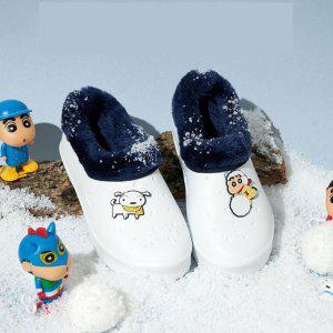 눈덩이 짱구 겨울 실내화
