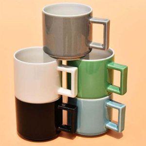 도자기 머그컵 머그잔 250ml 물컵 물잔 커피잔 4색 텀블러 스텐컵 손잡이컵 커피머그잔