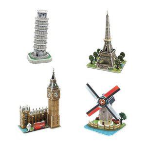 4종 랜드마크 초등학생 어린이 3D입체퍼즐 학
