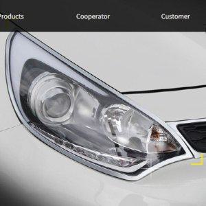 5도어 올뉴프라이드 헤드램프몰딩 2pcs 헤드램프커버