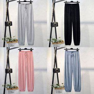 여름바지 컬러 냉장고바지 여자 통바지 주름바지