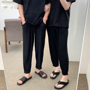 마약 쉬폰 바지 얼음 쿨 여름 냉장고 남자 플