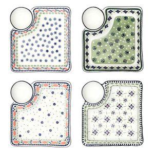 북유럽풍 소스볼 도자기 접시 2P 세트 야식 파티 그릇