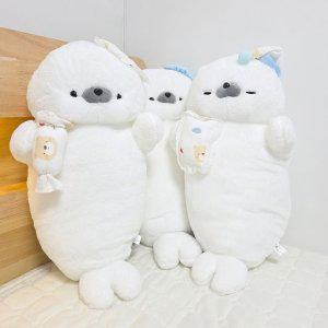 벨라솜 하프 물범 바디필로우 물개 베개 동물 쿠션 70cm